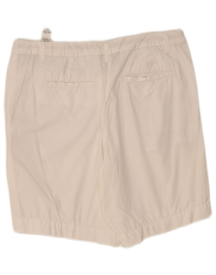 Pantaloni scurti chino pentru femei Marks & Spencer UK 12 Medium W34 Bumbac alb
