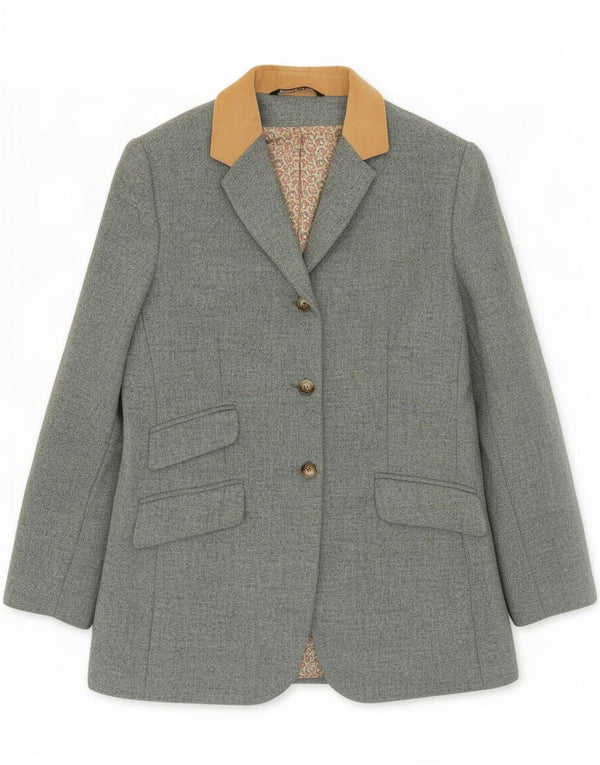 Jachetă blazer pentru femei Laura Ashley, cu 3 nasturi, UK 16, mare, albastru