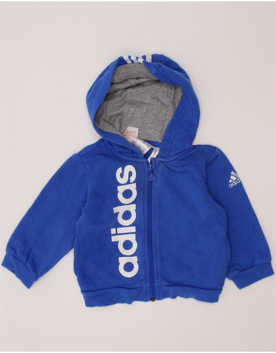 Pulover ADIDAS Baby Boys Graphic Zip Hoodie 3-6 Luni Bumbac Albastru