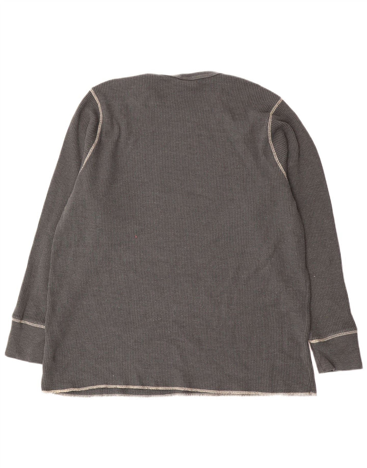 Top pentru bărbați Nike cu mânecă lungă 3XL, bumbac gri
