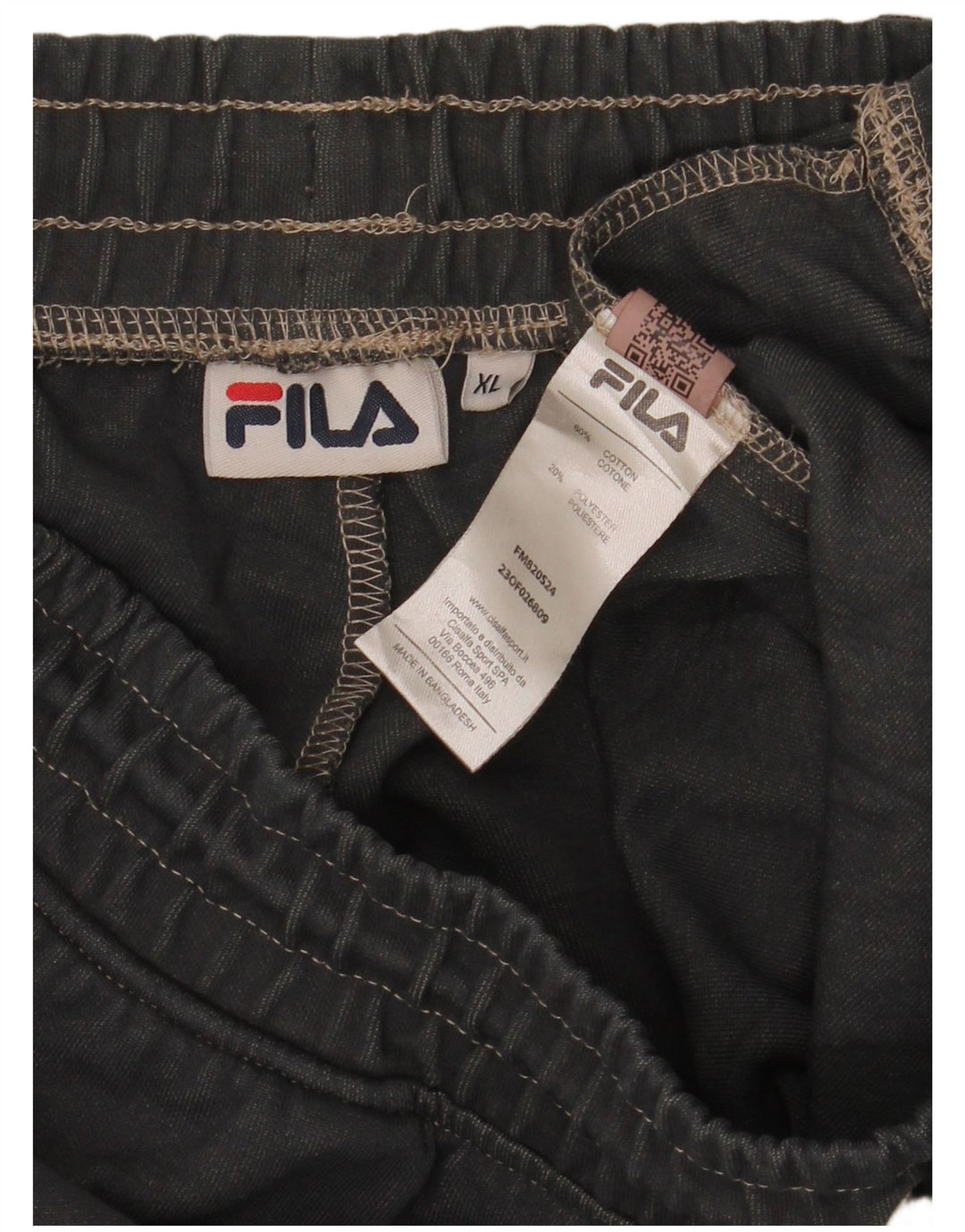 Pantaloni de trening Fila pentru bărbați XL, bumbac cu dungi gri