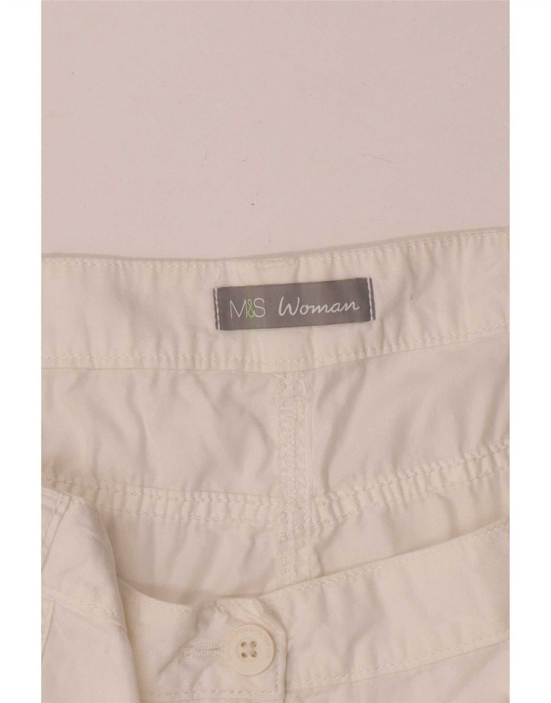Pantaloni scurți Marks & Spencer pentru femei W44 3XL alb