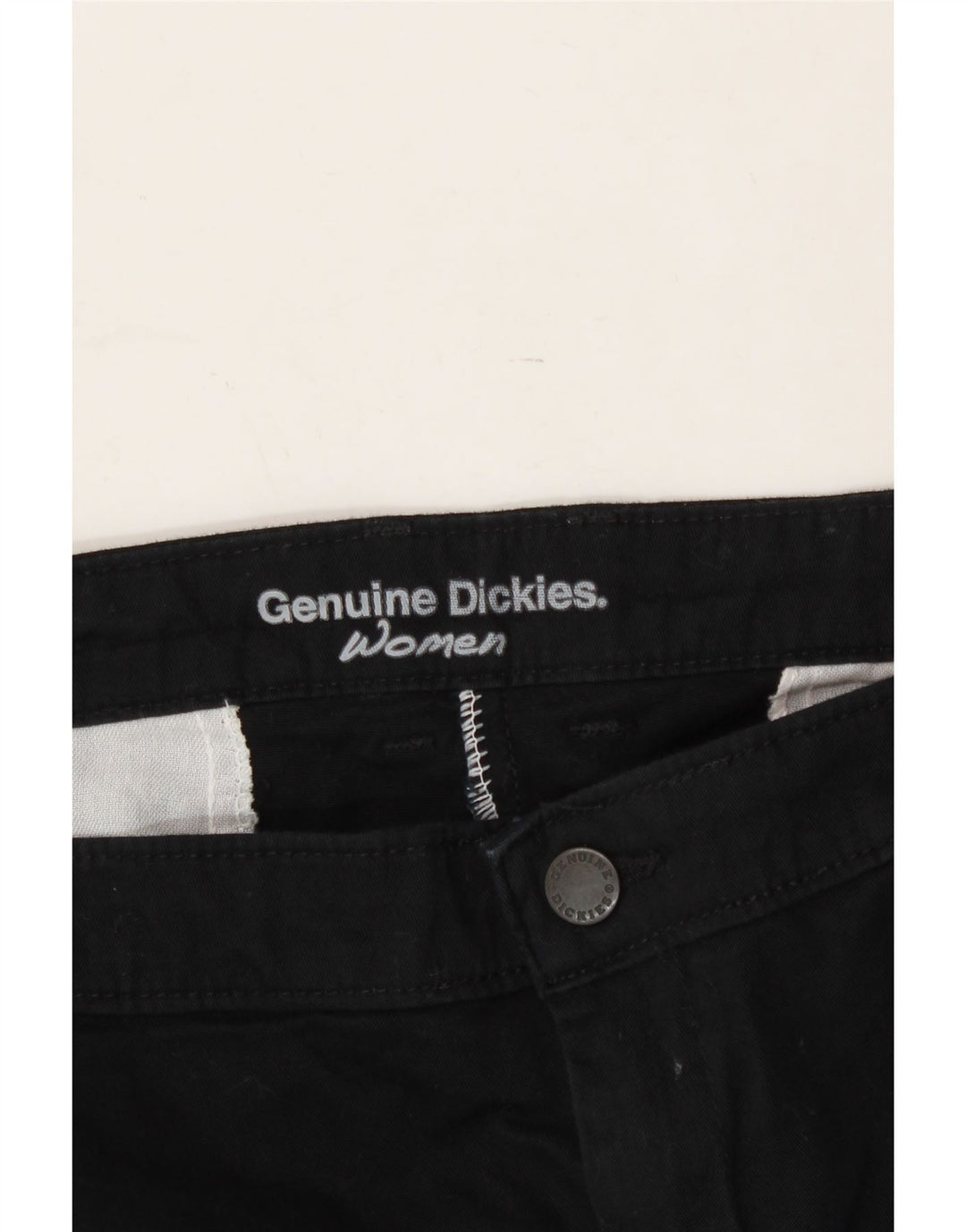 DICKIES Womens Bootcut Chino Trousers W40 L30 Black Cotton Vintage Dickies and Second-Hand Dickies from Messina Hembry 