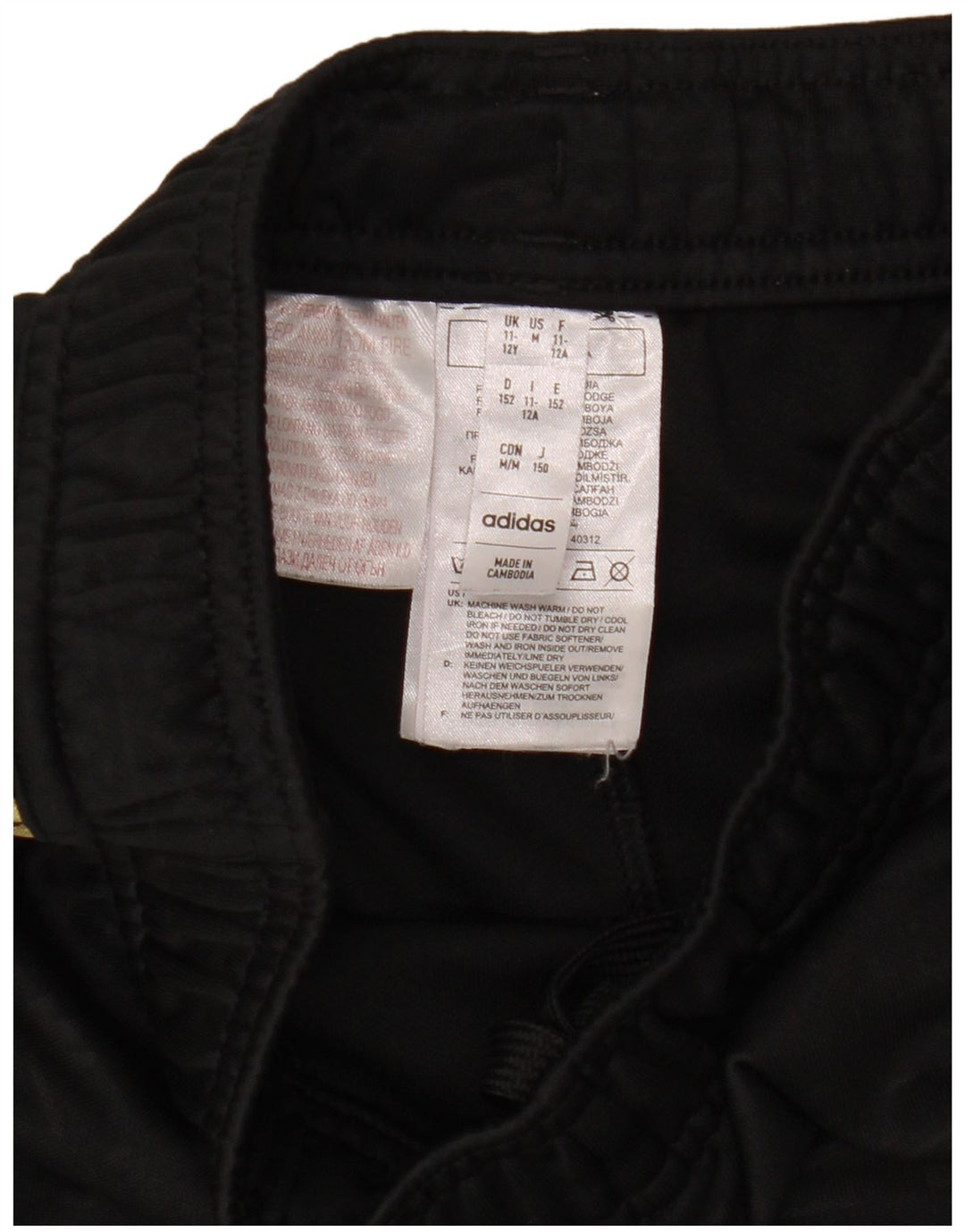 Pantaloni scurți sport adidas băieți 11-12 ani poliester negru