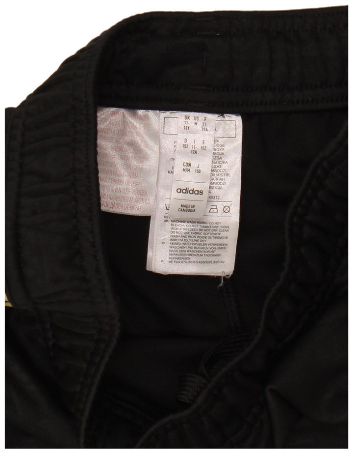 Pantaloni scurți sport adidas băieți 11-12 ani poliester negru