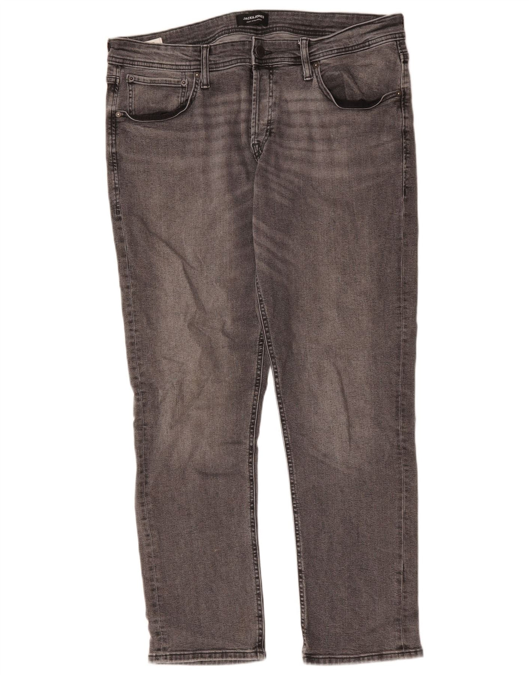 Blugi slim pentru bărbați Jack & Jones W38 L32 bumbac gri