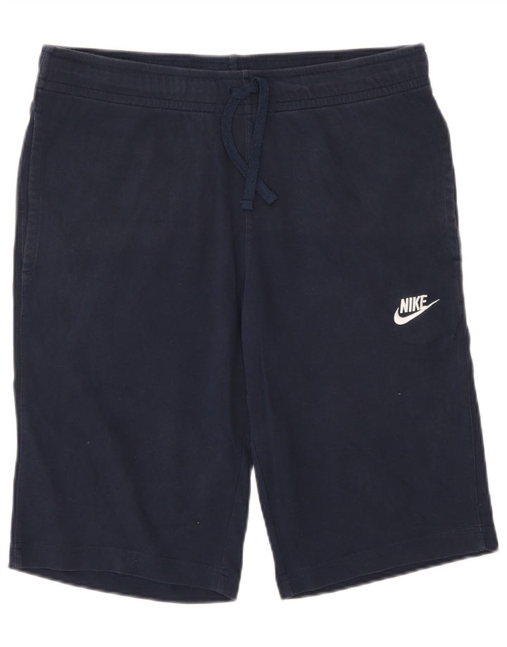 Pantaloni scurți sport Nike pentru bărbați, mici, albastru, bumbac