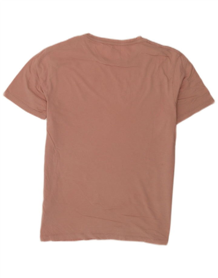 Tricou All Saints pentru bărbați, cu croiala normală, top, bumbac, roz mediu