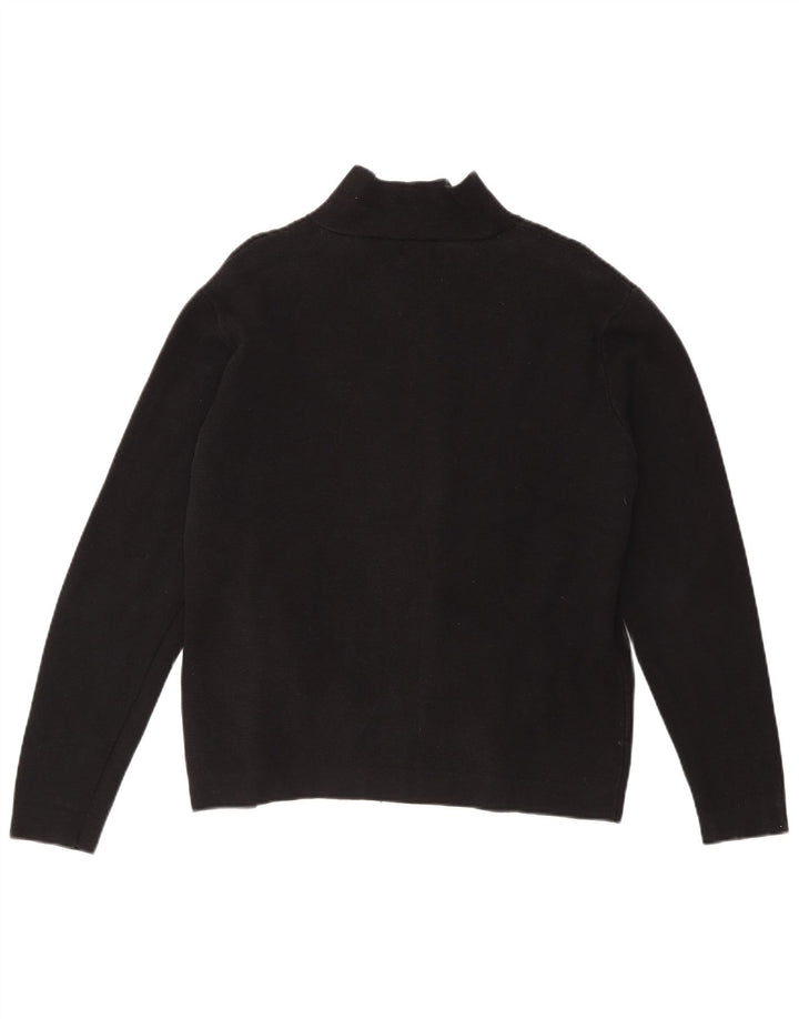 Pulover cardigan pentru bărbați Zara, mare, negru, bumbac