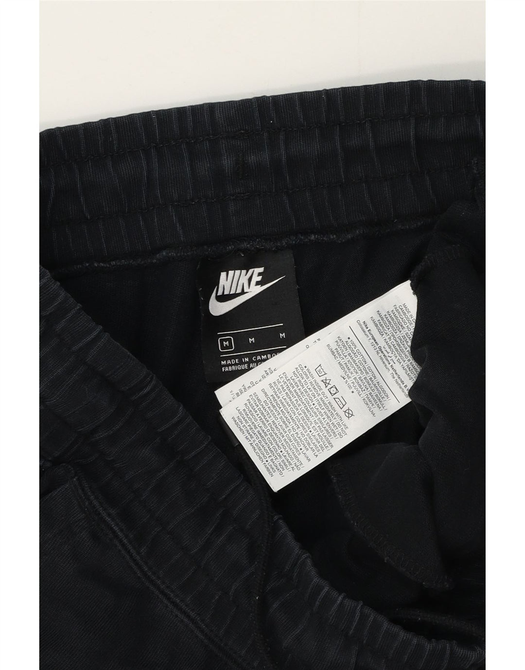 Pantaloni de trening Nike pentru femei Joggeri UK 14 Bumbac mediu negru