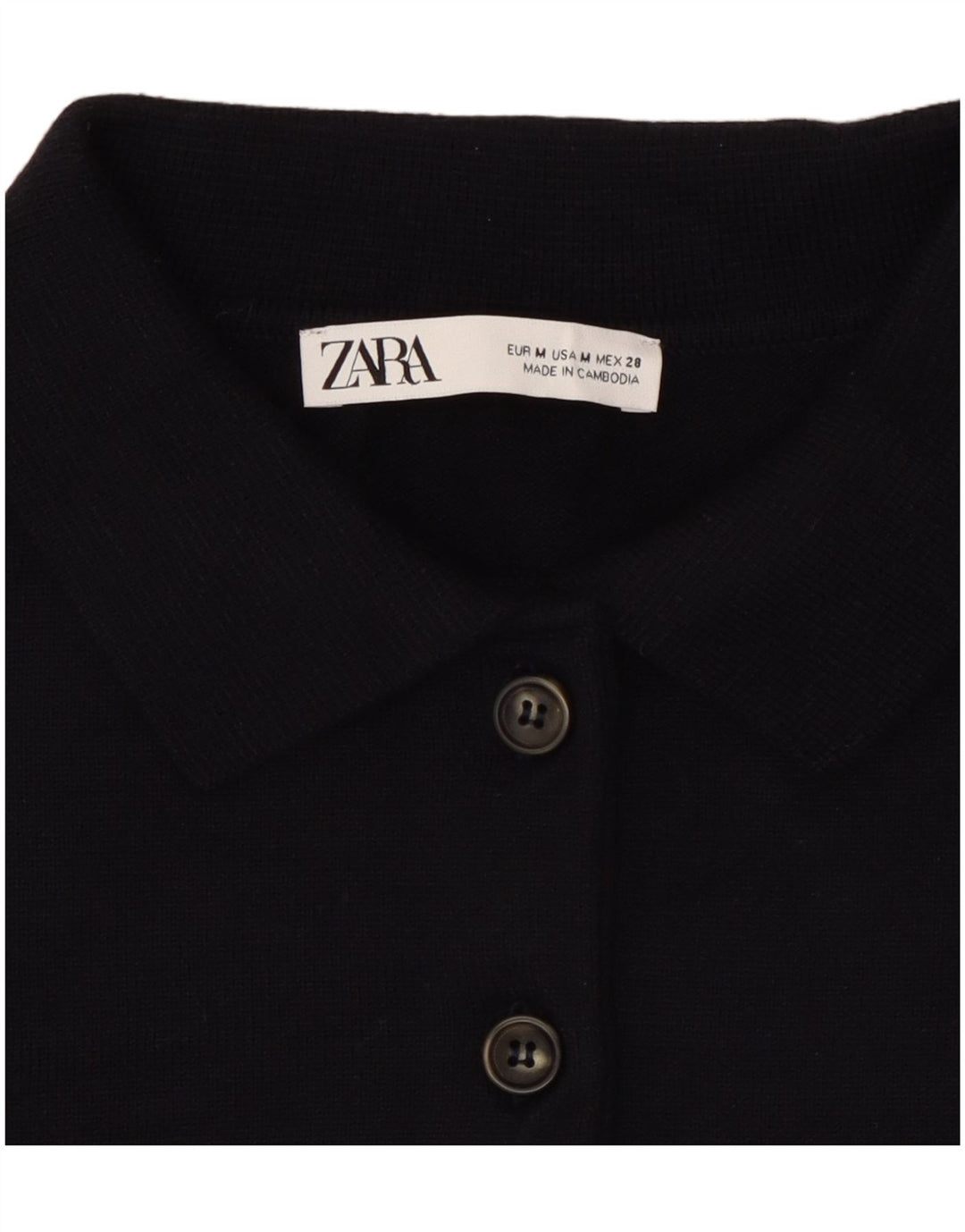 Pulover cu gât polo supradimensionat pentru femei Zara UK 14 Medium Bleumarin