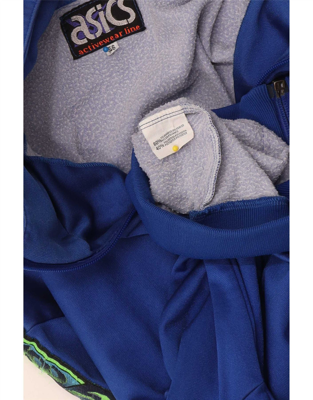 Jachetă de top pentru trening grafic Asics pentru bărbați IT 56 2XL Albastru Poliamidă
