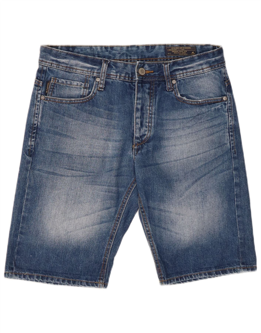 Pantaloni scurți din denim Jack & Jones pentru bărbați, mediu W32, bumbac albastru