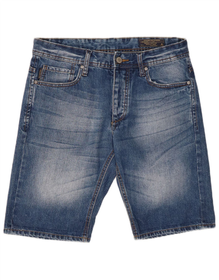 Pantaloni scurți din denim Jack & Jones pentru bărbați, mediu W32, bumbac albastru