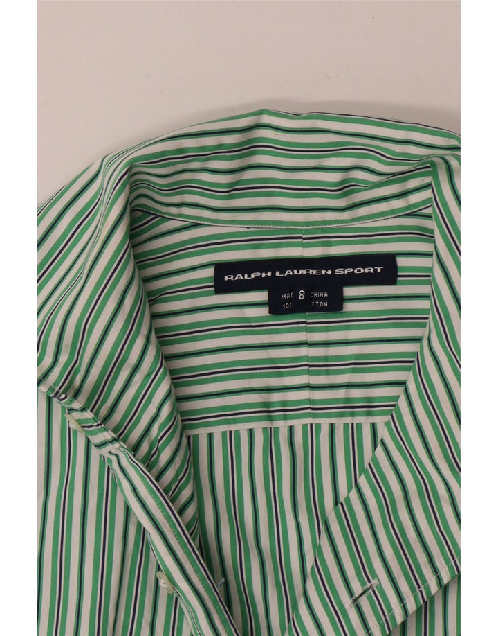 Cămașă pentru femei Ralph Lauren US 8, bumbac cu dungi verzi medii