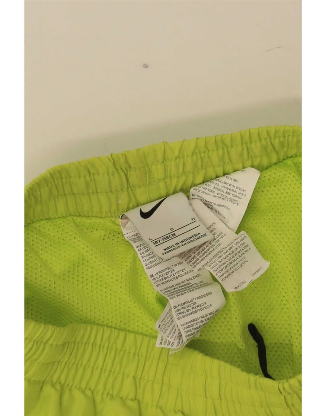 Pantaloni scurți sport Nike pentru băieți 12-13 ani, mari, verde, poliester