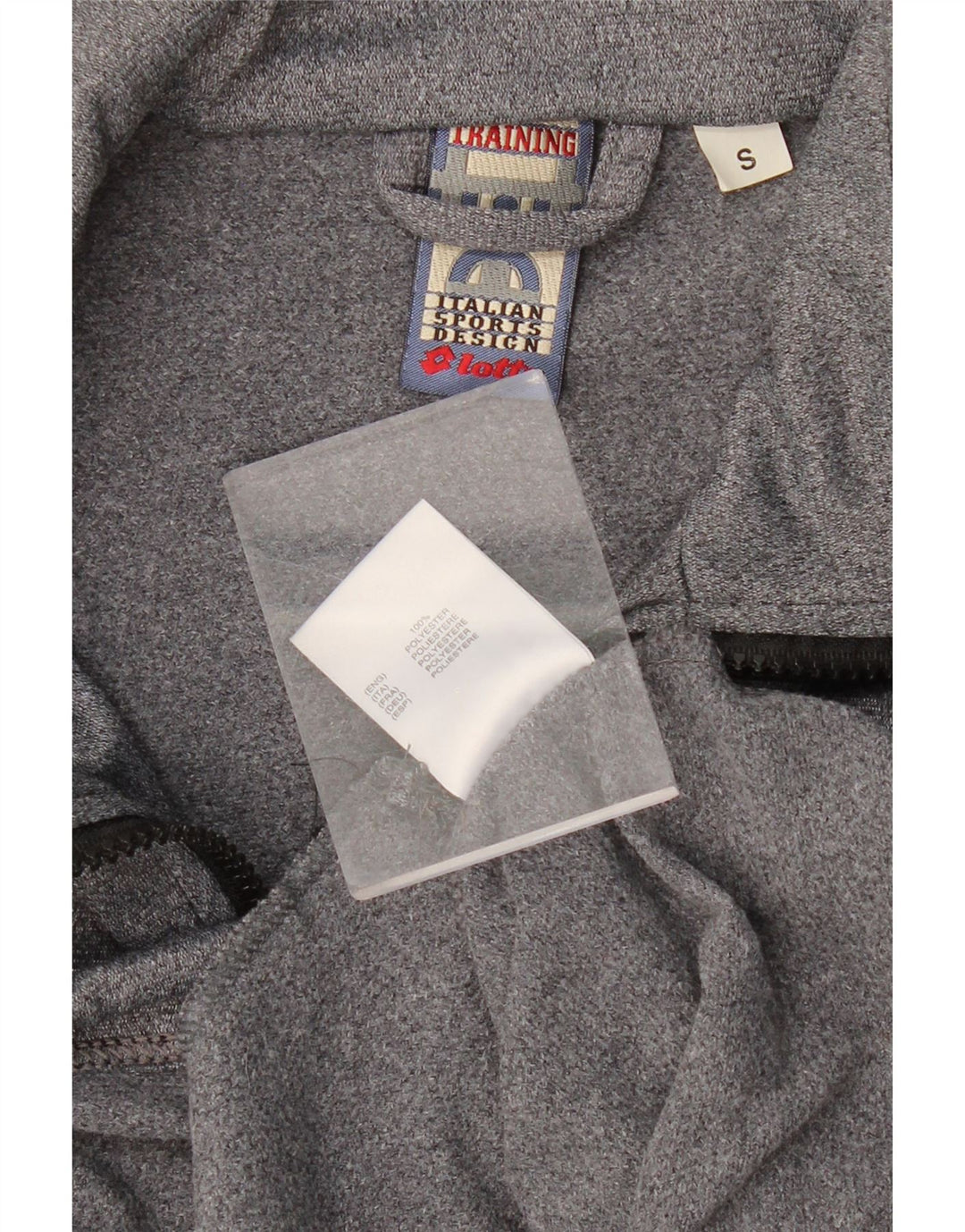 LOTTO Trening grafic pentru bărbați Jachetă de top din poliester cu pături gri mici