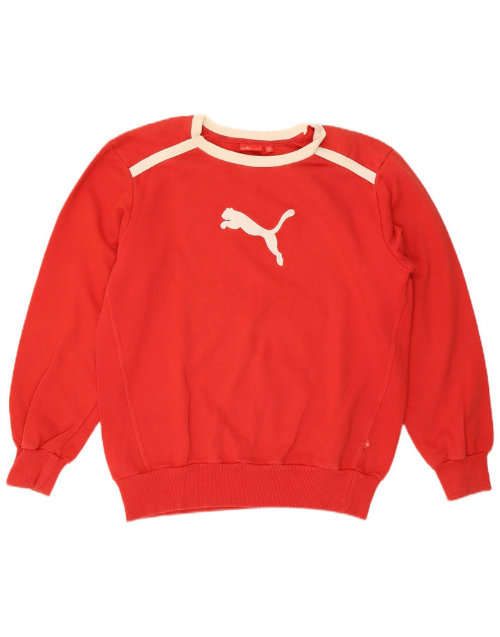 Pulover cu grafică Puma pentru bărbați, roșu, color block