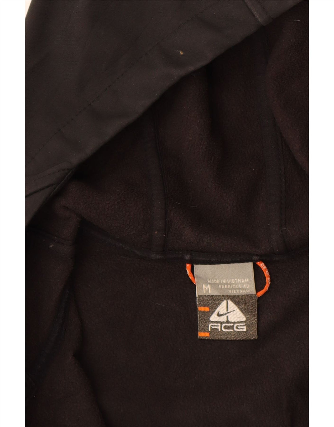 Jachetă de vânt cu glugă NIKE pentru femei UK 12 Poliester mediu negru