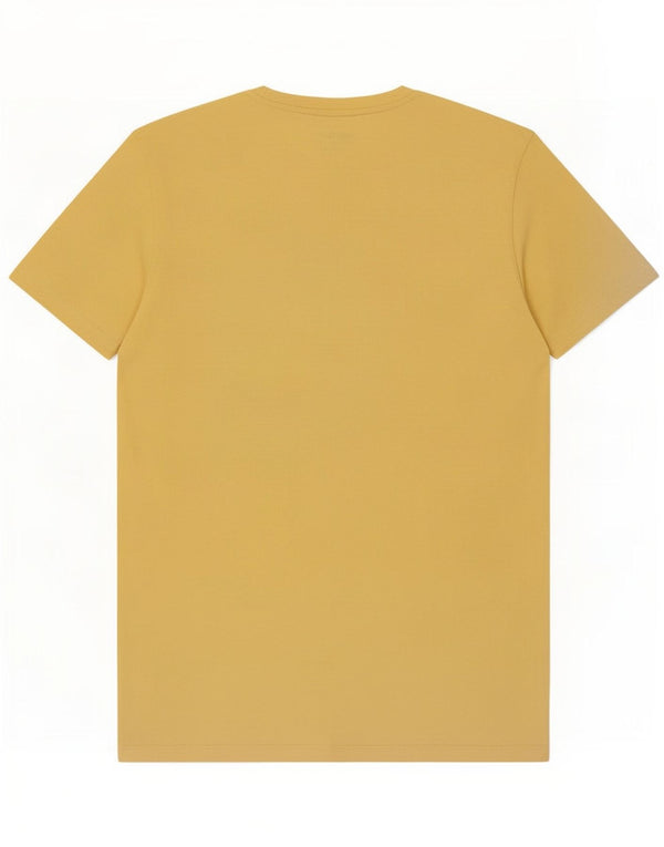 Tricou grafic Jack & Jones pentru bărbați Top mare din bumbac galben