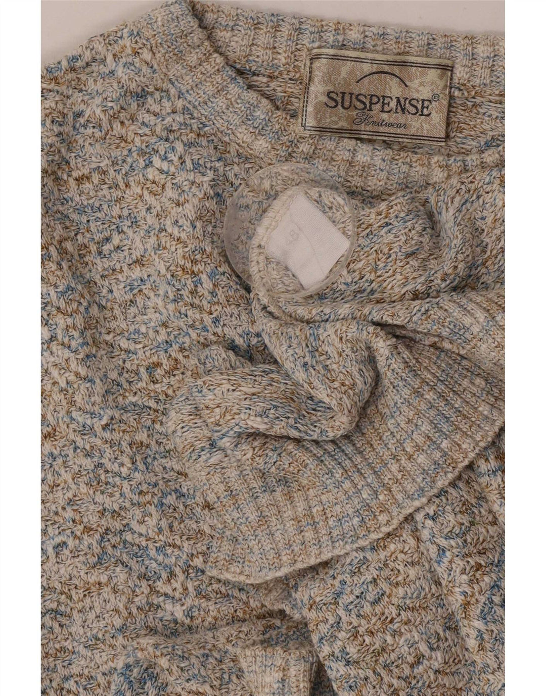 Pulover suspense pentru bărbați, cu gât de barcă, IT 48 Medium, multicolor, pete