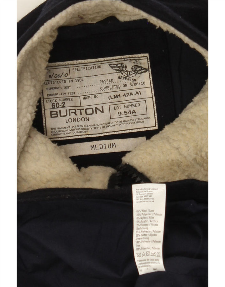 Jachetă duffle pentru bărbați Burton UK 38 Medium Bluemarin Lână