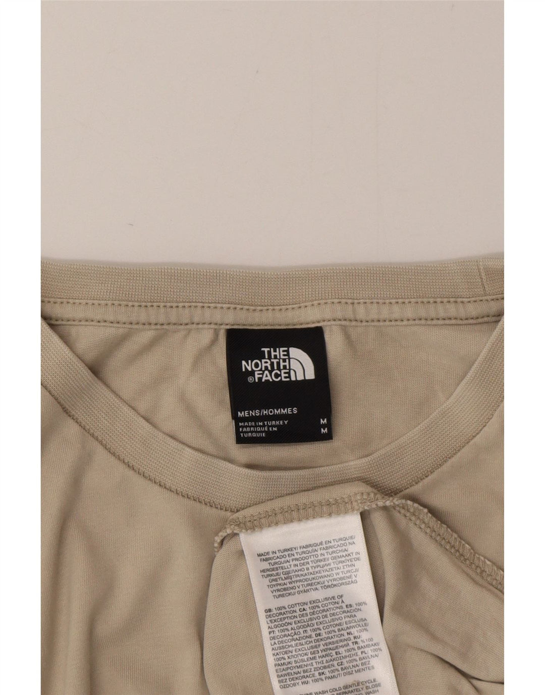 Tricou grafic pentru bărbați The North Face Top Medium Beige Bumbac
