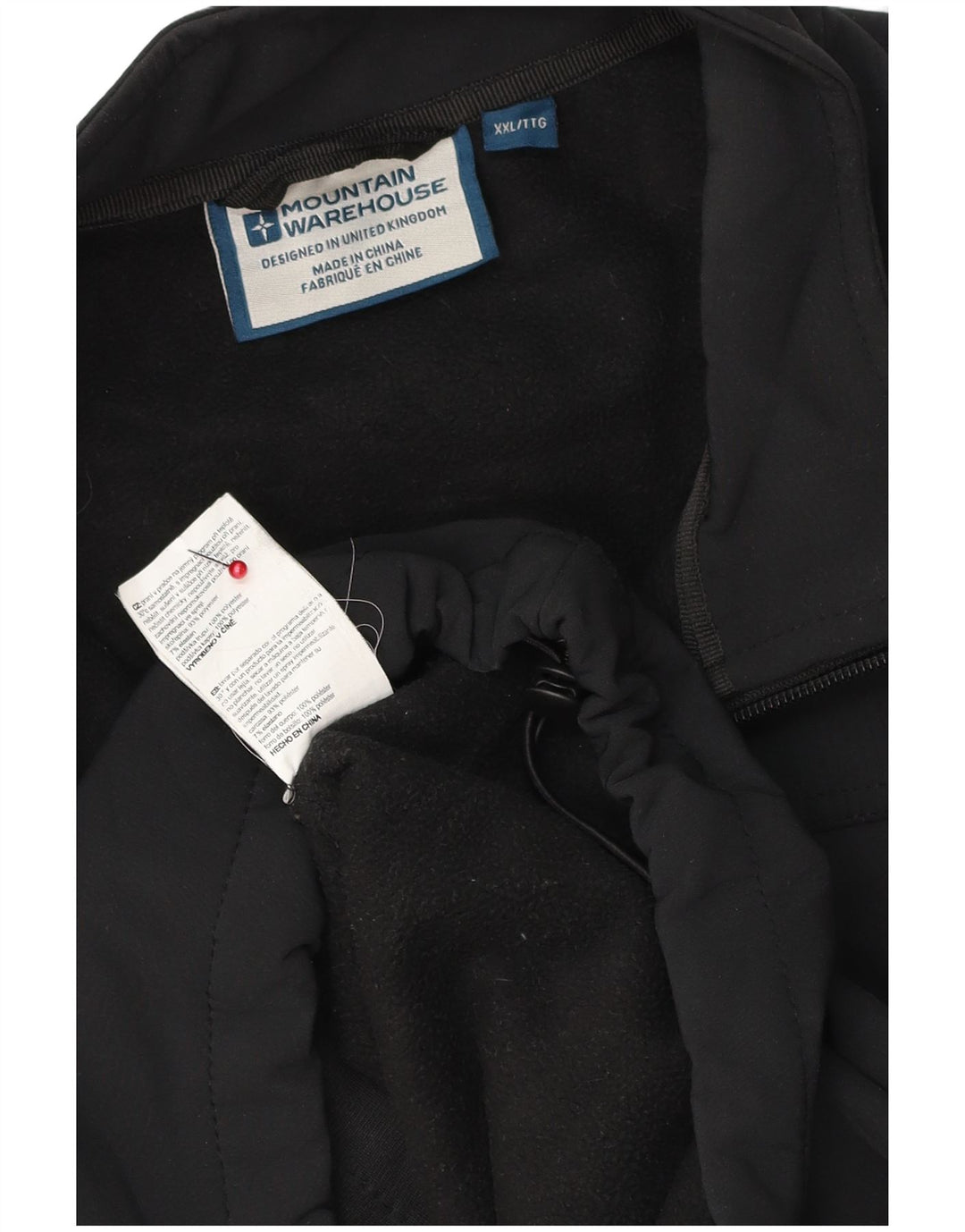 MOUNTAIN WAREHOUSE Jachetă Windbreaker pentru bărbați UK 44 2XL Poliester negru