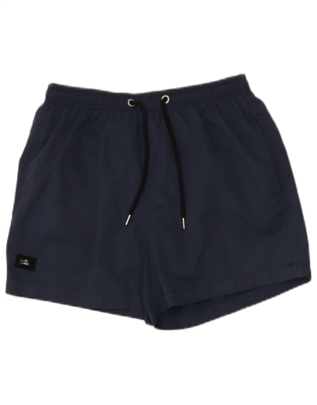 Pantaloni scurți de înot vintage pentru bărbați, poliester medii bleumarin