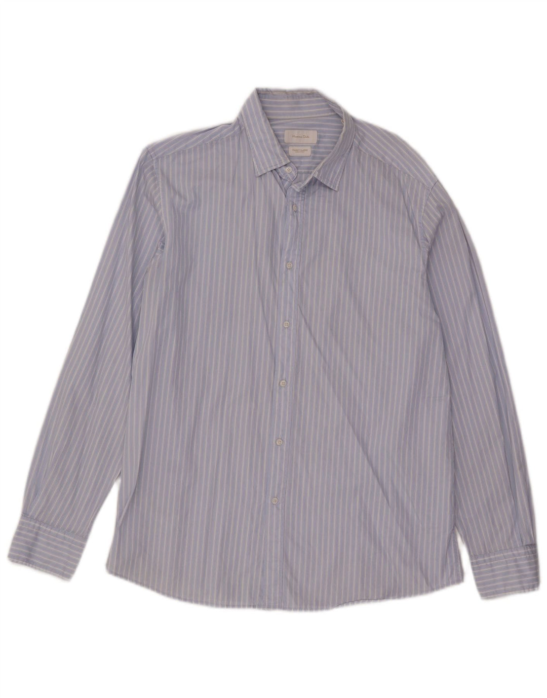 Cămașă Massimo Dutti pentru bărbați, bumbac cu dungi XL, albastru
