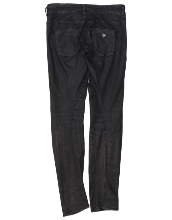 Blugi slim pentru femei Guess W27 L32 bumbac bleumarin