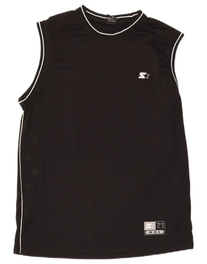 Starter pentru bărbați Vest Vest Top Mediu Negru Poliester