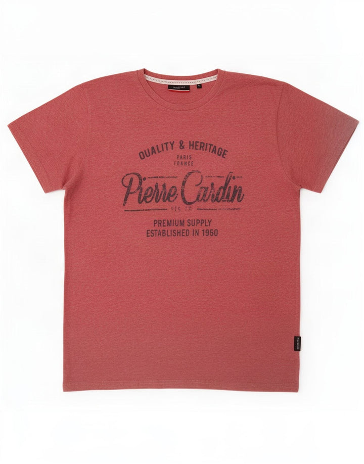 Tricou grafic pentru bărbați Pierre Cardin Top mare poliester roz