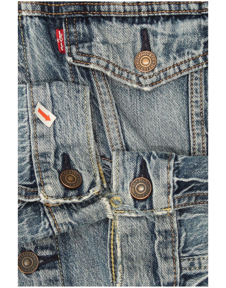 Jachetă de blugi pentru bărbați Levi's UK 38, bumbac albastru mediu