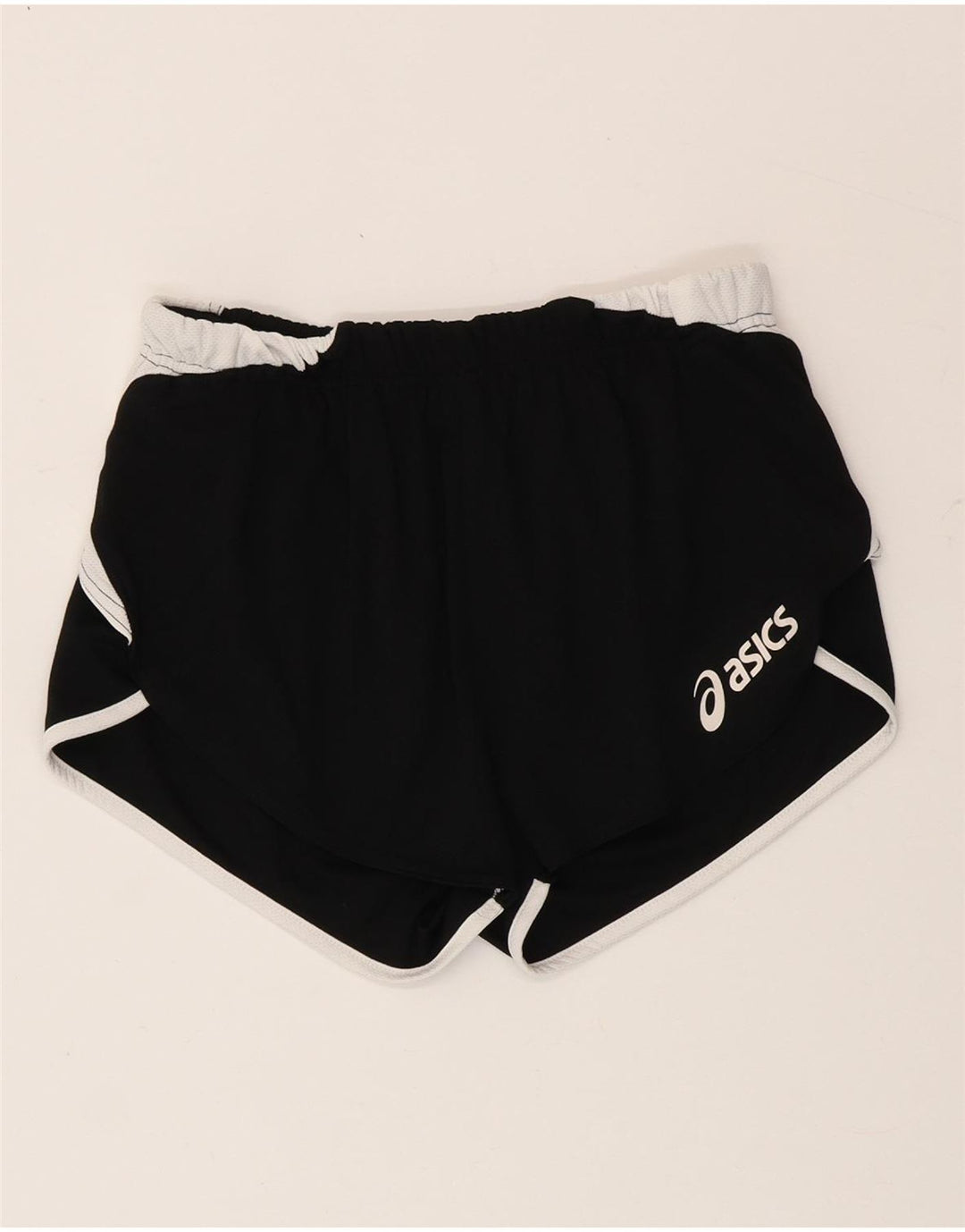 Pantaloni scurti sport Asics pentru femei UK 8 Small Black Colorblock Poliester