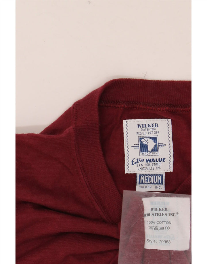 WILKER Tricou grafic pentru bărbați Top din bumbac maro mediu