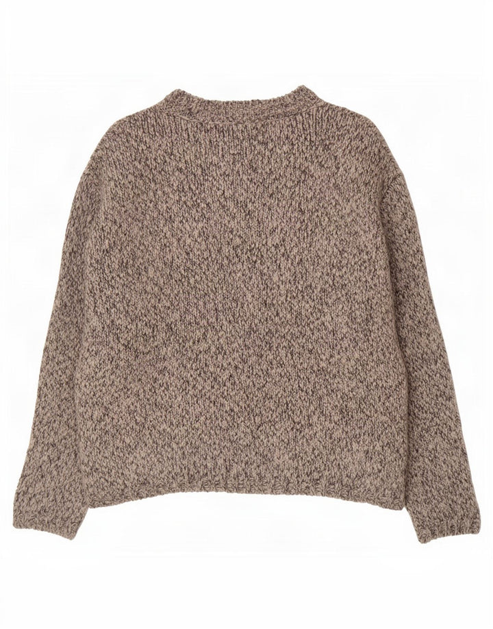 Pulover pentru femei Marks & Spencer cu gât de barcă UK 14 Medium Gri Pete