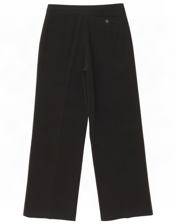 Max & Co. Pantaloni casual pentru femei cu picioare largi UK 10 Small W28 L29 Acetat negru