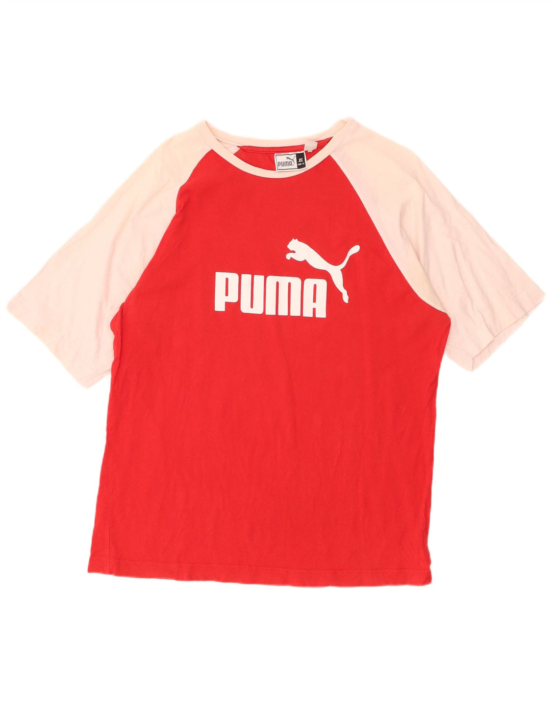 Tricou grafic PUMA pentru femei, UK 18 XL, roșu, bloc de culoare