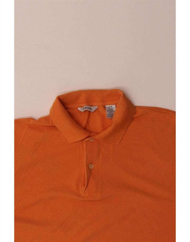 Tricou polo IZOD pentru bărbați, bumbac portocaliu mediu