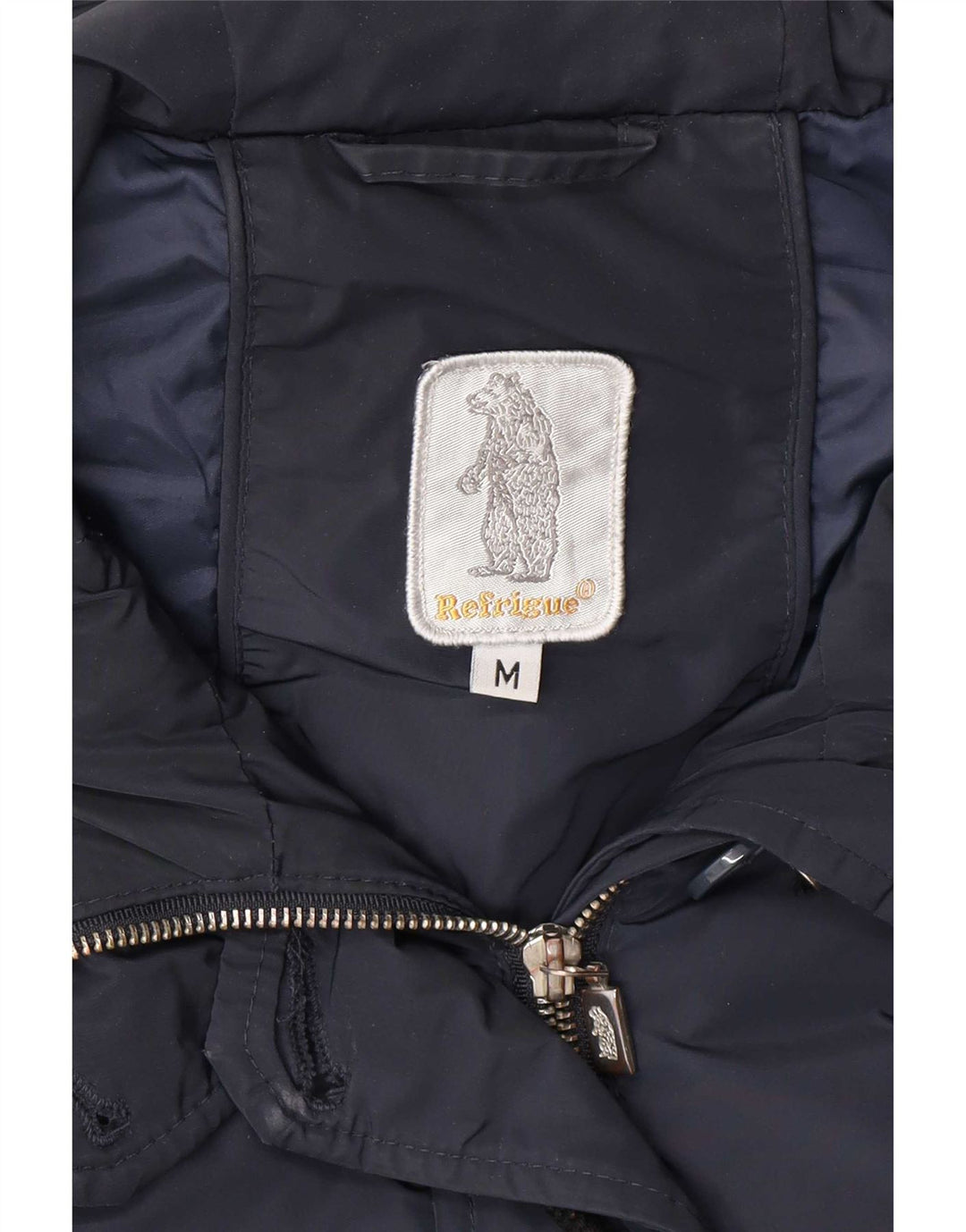Jachetă parka cu glugă pentru femei Refrigue UK 38 Medium Bleumarin Poliester