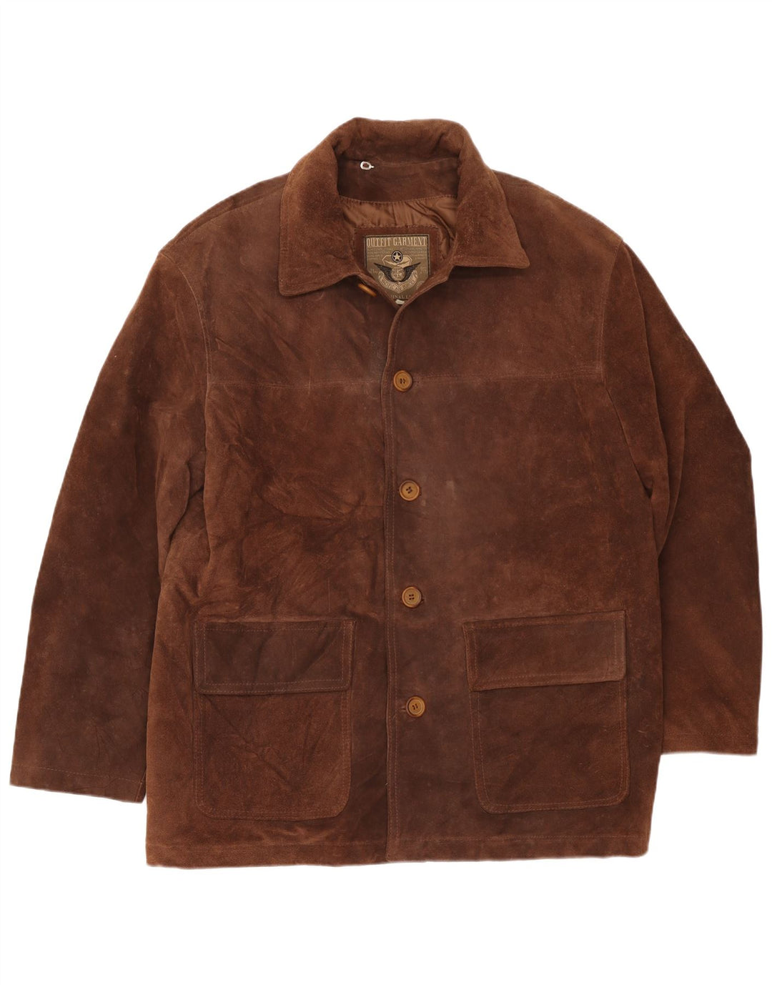 Geaca de piele intoarsa pentru barbati Pacific Air Forces IT 54 2XL piele maro