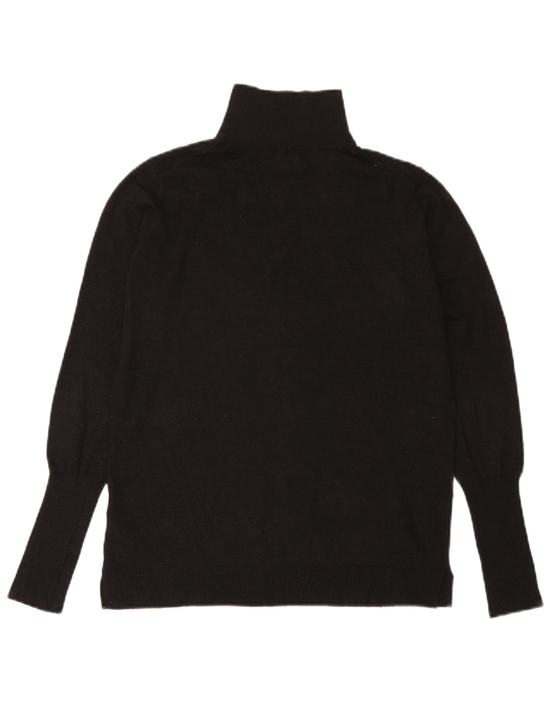 Pulover cu gât țestoasă pentru femei Zara UK 14, mare, negru, modal