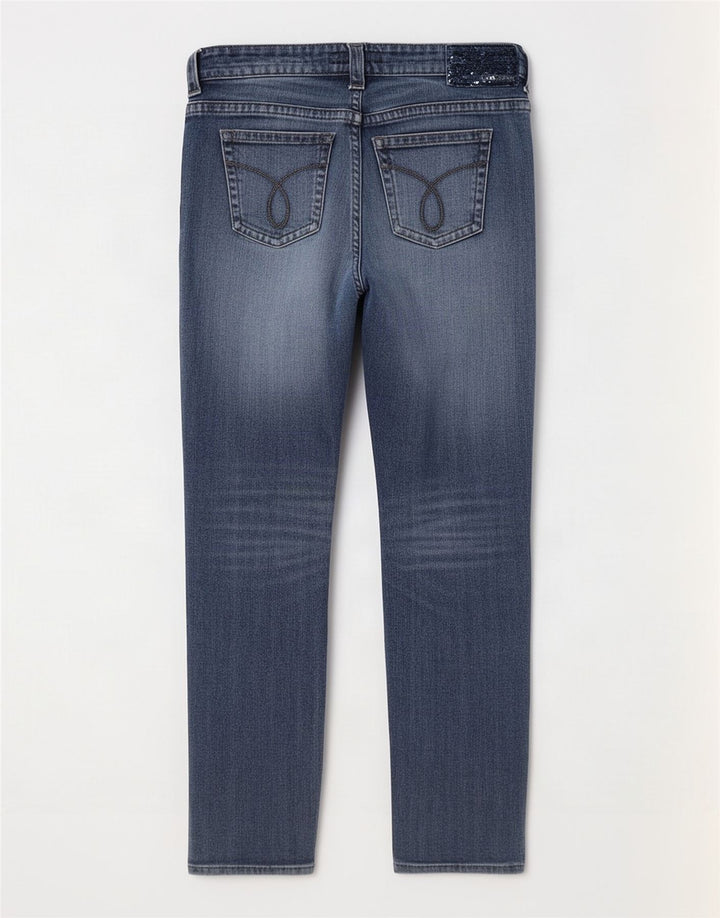 Blugi slim pentru femei Calvin Klein W28 L28 Albastru