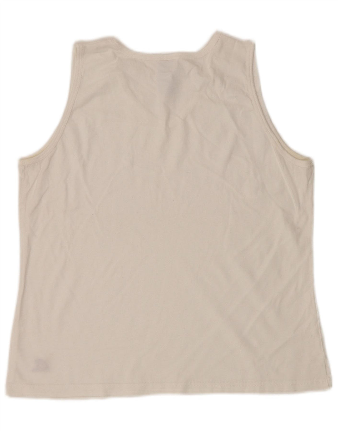 Vest Top pentru femei RUSSELL ATHLETIC UK 16, mare, alb, bumbac