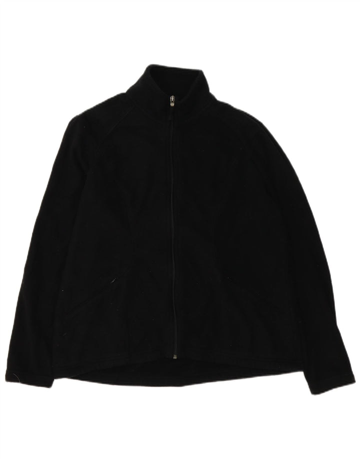 Jachetă fleece pentru femei Marks & Spencer UK 16, mare, negru, poliester
