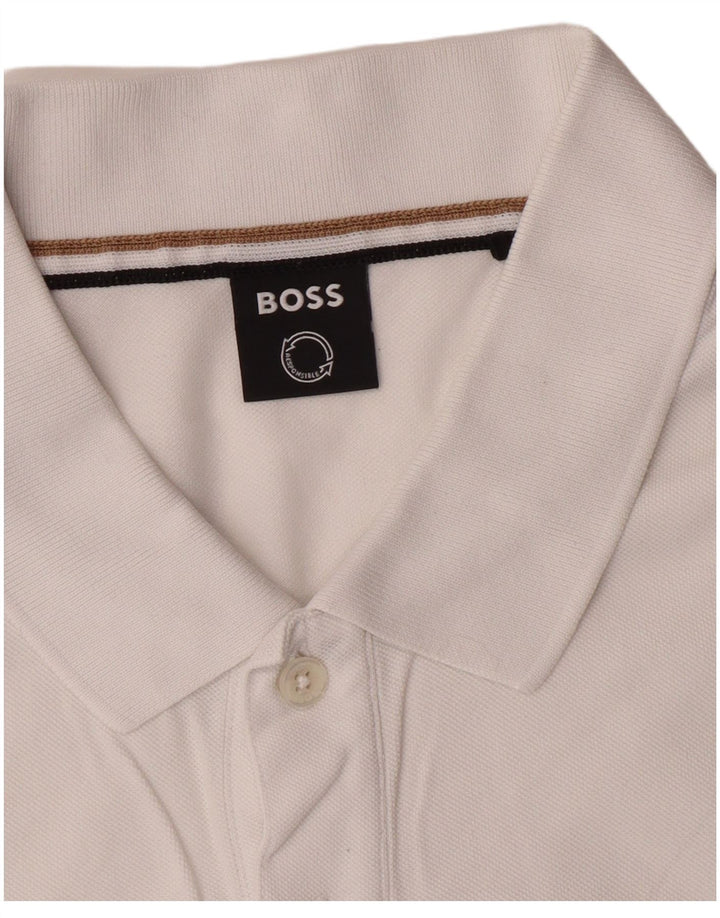 Tricou polo pentru bărbați Hugo Boss XL alb