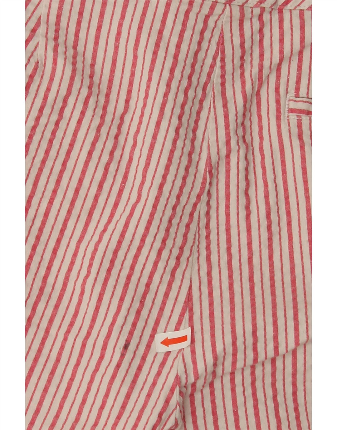 IZOD Womens Chino Shorts US 8 Medium W32  Red Striped Cotton Vintage Izod and Second-Hand Izod from Messina Hembry 