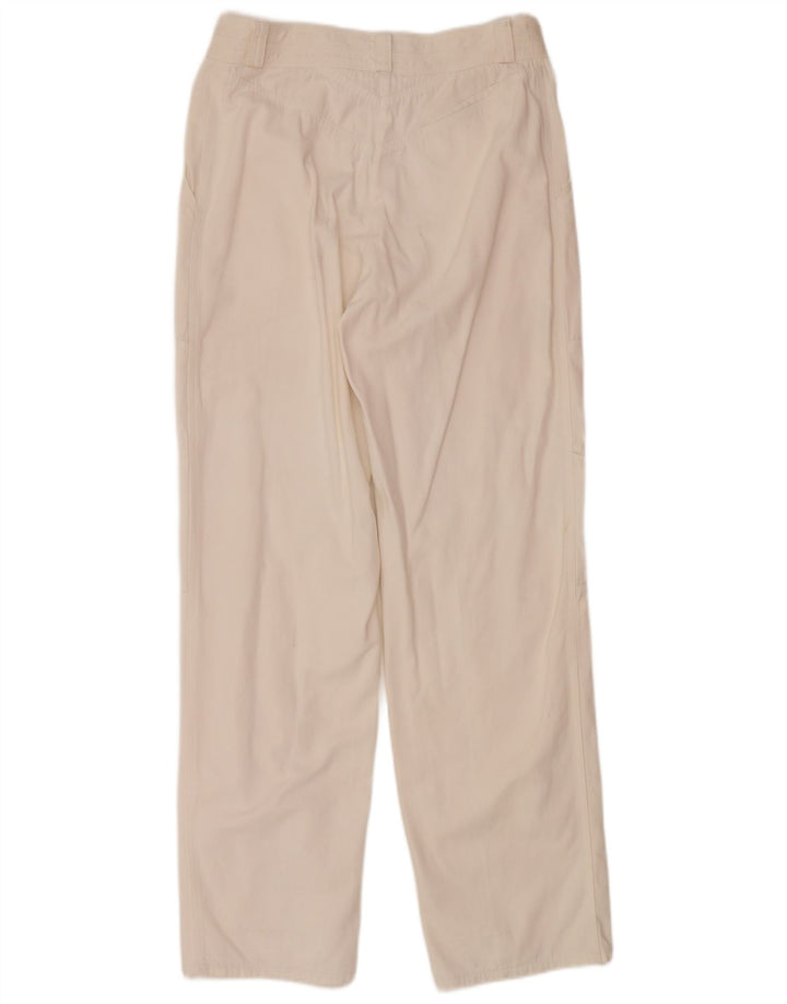VINTAGE Mens Straight Chino Trousers W32 L33 White