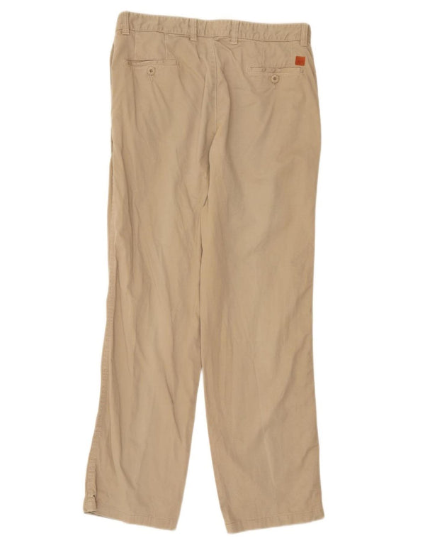 Pantaloni chino drepți pentru bărbați Hugo Boss IT 52 XL W38 L32 bej